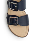 Sandalia Marino Piso Doble Hebilla Casual Mujer Moda 4910036