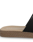 Sandalia Negro Piso Doble Hebilla Casual Mujer Moda 4910037
