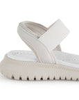 Sandalias Beige Mujer Confort Pulsera Elástica Casual Moda 4870016