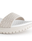 Sandalias Beige Mujer Confort Pulsera Elástica Casual Moda 4870016