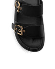 Sandalias Negro Mujer Hebillas Confort Tendencia Moda Casual 4870024
