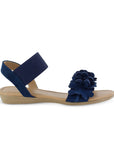 Sandalia Marino Mujer Piso Pulsera Resorte Moda Flores Casual 3620382