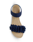 Sandalia Marino Mujer Piso Pulsera Resorte Moda Flores Casual 3620382