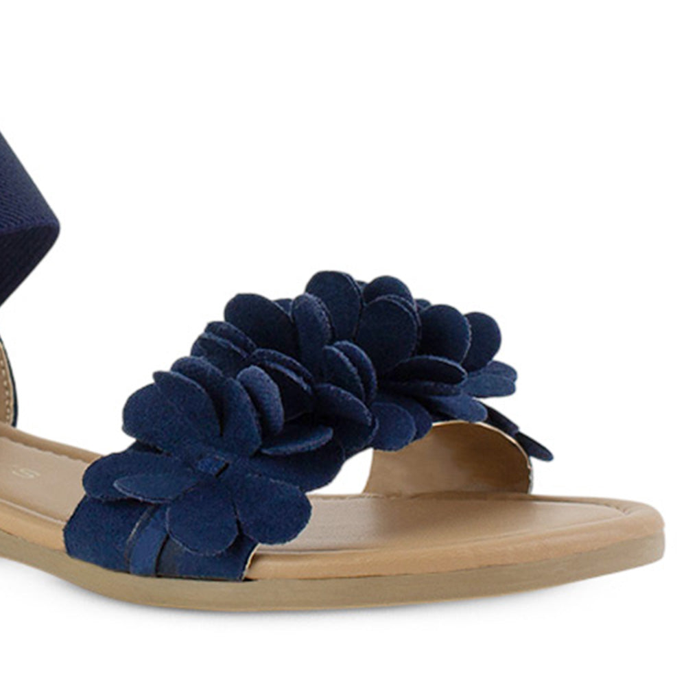 Sandalia Marino Mujer Piso Pulsera Resorte Moda Flores Casual 3620382