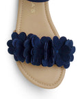 Sandalia Marino Mujer Piso Pulsera Resorte Moda Flores Casual 3620382