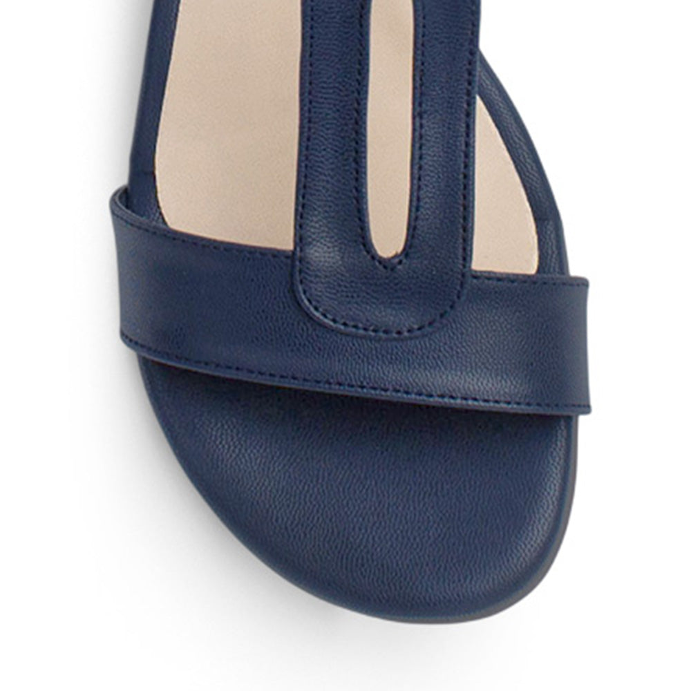 Sandalia Marino Mujer Casual Piso Pulsera Hebilla Moda Dama 2980174