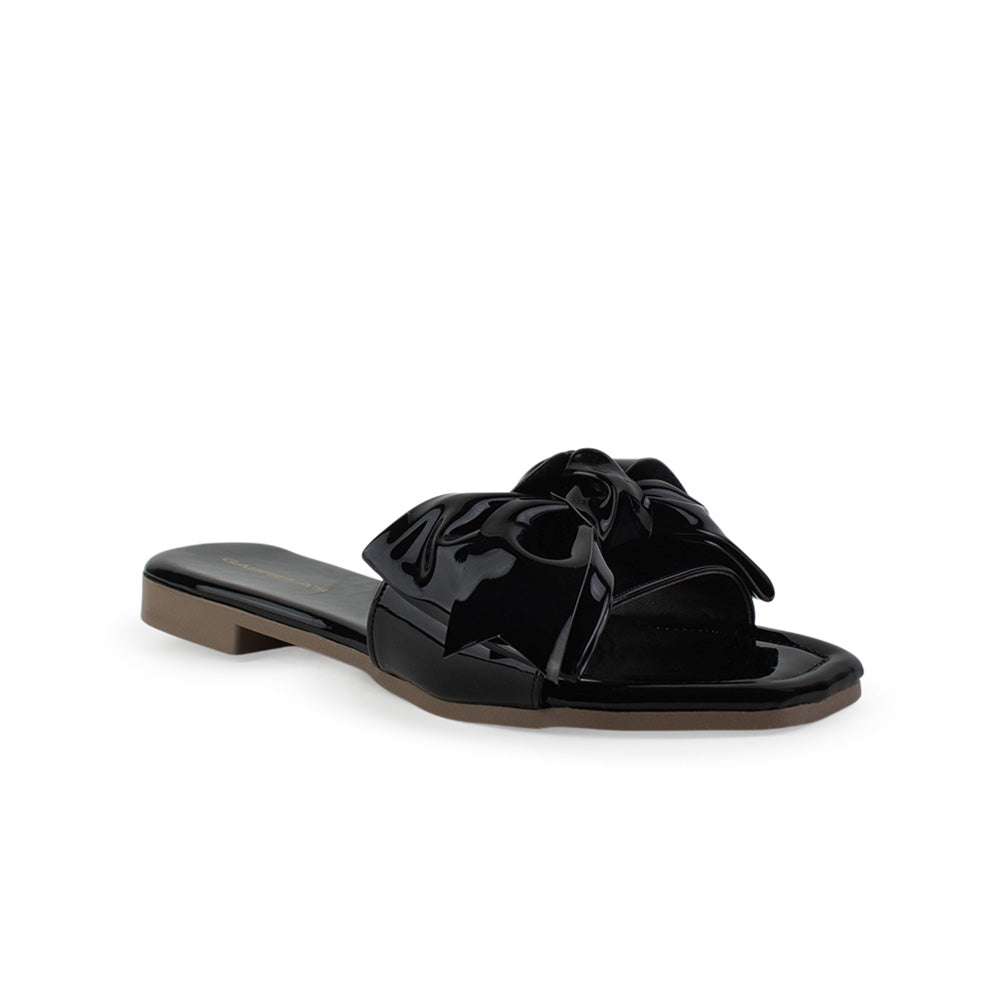 Sandalia Negro Nudo Tira Ancha Moda Mujer Casual Verano Elegante 1220359