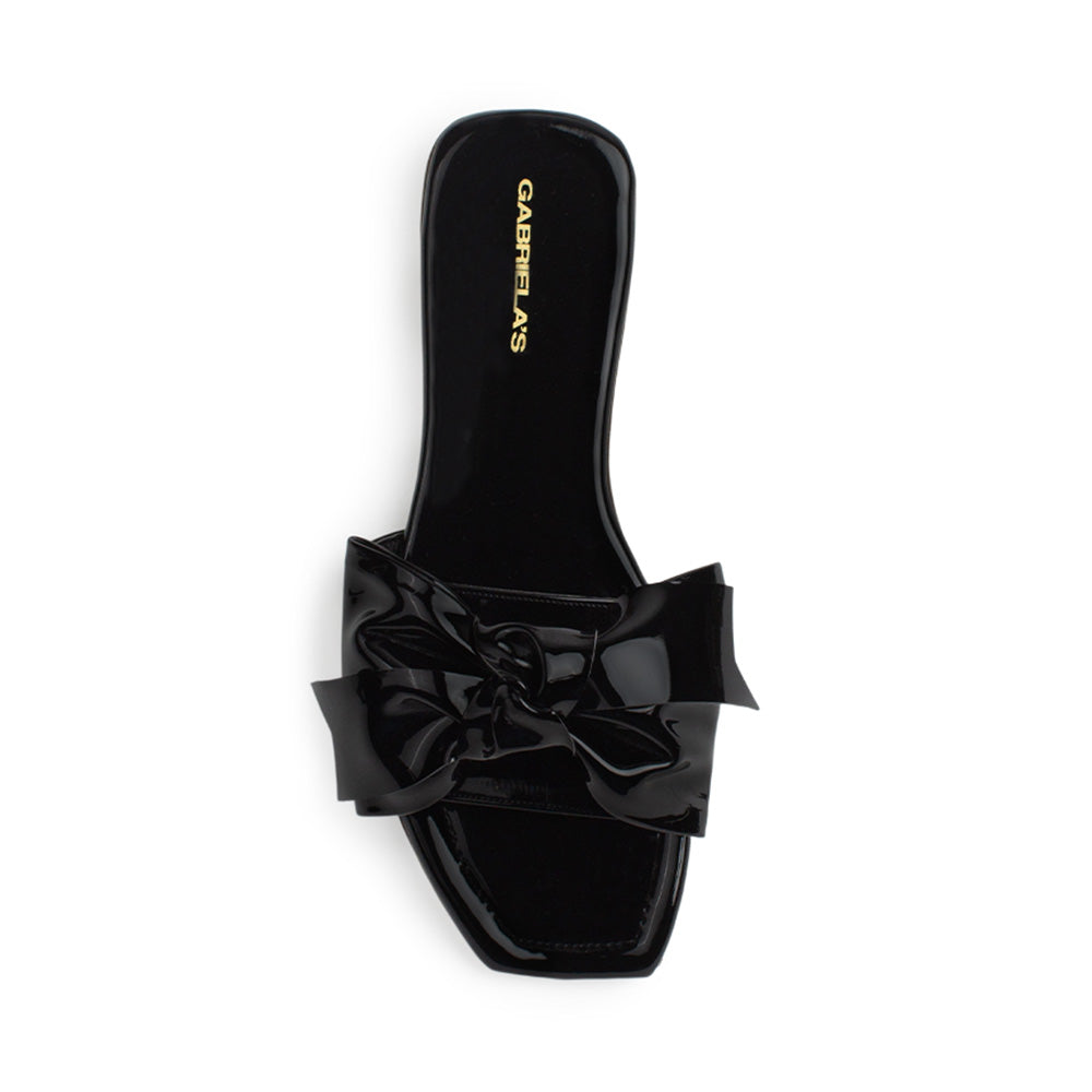 Sandalia Negro Nudo Tira Ancha Moda Mujer Casual Verano Elegante 1220359
