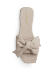 Sandalia Beige Nudo Tira Ancha Moda Mujer Casual Verano Elegante 1220361