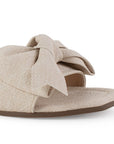 Sandalia Beige Nudo Tira Ancha Moda Mujer Casual Verano Elegante 1220361