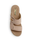 Sandalia Maquillaje Doble Tira Mujer Casual Plana Confort Moda Verano 3270324