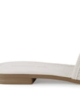 Sandalia Beige Mujer Moda Slide Hebilla Decorativa Estilo Casual  4170008