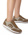 Tenis Cafe Mujer Deportivo Agujeta Suela Ligera Confort Moda 4820051