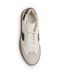 Tenis Beige Cafe Negro Casual Moderno Mujer Suela Comoda Agujetas 4490101
