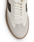 Tenis Beige Cafe Negro Casual Moderno Mujer Suela Comoda Agujetas 4490101