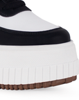 Tenis Blanco Negro Casual Mujer Comodo Plataforma Alta Sneakers Moda 4490083