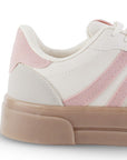 Tenis Beige Rosa Dama Casual Moda Urbano Agujeta Comodo Plataforma 3402958