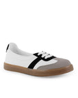 Tenis Blanco Negro Gris Dama Casual Moda Con Diseño Ligero Comodo Mujer Piso 3402959