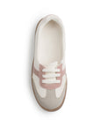 Tenis Beige Rosa Dama Casual Moda Con Diseño Ligero Comodo Mujer Piso 3402961