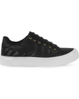 Tenis Negro Dama Casual Piso Moda Comodo Agujeta Sneakers Mujer 3280207