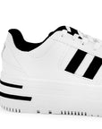 Tenis Blanco Negro Dama Plataforma Alta Casual Moda Sneakers Comodo Urbano 3280217