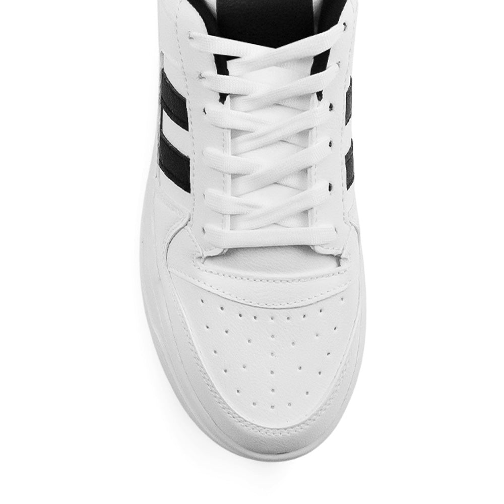Tenis Blanco Negro Dama Plataforma Alta Casual Moda Sneakers Comodo Urbano 3280217