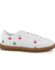 Tenis Blanco De Agujetas Bordado Casual Comodo Sneaker clasico 3280219