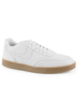 Tenis Blanco Mujer Agujeta Moda Dama Suela Plana Casual Basico 3280223