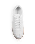 Tenis Blanco Mujer Agujeta Moda Dama Suela Plana Casual Basico 3280223