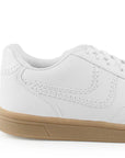 Tenis Blanco Mujer Agujeta Moda Dama Suela Plana Casual Basico 3280223