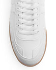 Tenis Blanco Mujer Agujeta Moda Dama Suela Plana Casual Basico 3280223