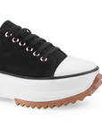Tenis Negro De Lona Plataforma Chuck Mujer 4530027
