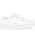 Tenis Blanco Piso Mujer Casual Moda Dama Comodos Básico Urbano 4272751