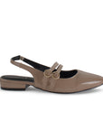 Zapatilla Cafe Tacon Bajo Destalonado Doble Hebilla Moda Casual 4070082