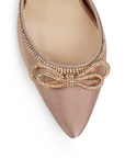 Zapatilla Maquillaje Dama Punta Cerrada Tacon Alto Brillos Fiesta 4950005