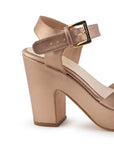 ZAPATILLA ORO ROSA DAMA PLATAFORMA MODA TACÓN CASUAL 3660278