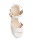 ZAPATILLA BEIGE DAMA PLATAFORMA MODA TACÓN CASUAL 3660282