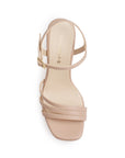 Zapatilla Maquillaje Dama Fiesta Tiras Tacón Moda Mujer 3660397