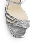 Zapatilla Plata de Fiesta Tacón Alto Diseño Sofisticado Mujer 3660444