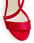 Zapatilla Rojo Elegante Tacon Alto Plataforma Para Mujer 3660450