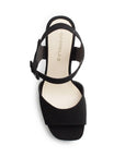 Zapatilla Negro Mujer Elegante Pulsera Hebilla Forrada 3660451