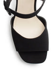 Zapatilla Negro Mujer Elegante Pulsera Hebilla Forrada 3660451