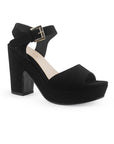 ZAPATILLA NEGRO DAMA PLATAFORMA MODA TACÓN CASUAL 3660071