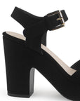ZAPATILLA NEGRO DAMA PLATAFORMA MODA TACÓN CASUAL 3660071