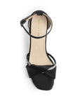 Zapatilla Negro Plata Dama Tacón Bajo Grueso Tira Gruesa Brillo Elegante 3201397