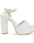 Zapatilla Beige Mujer Tacon Alto Moda Pulsera Elegante Fiesta Moda 3201418