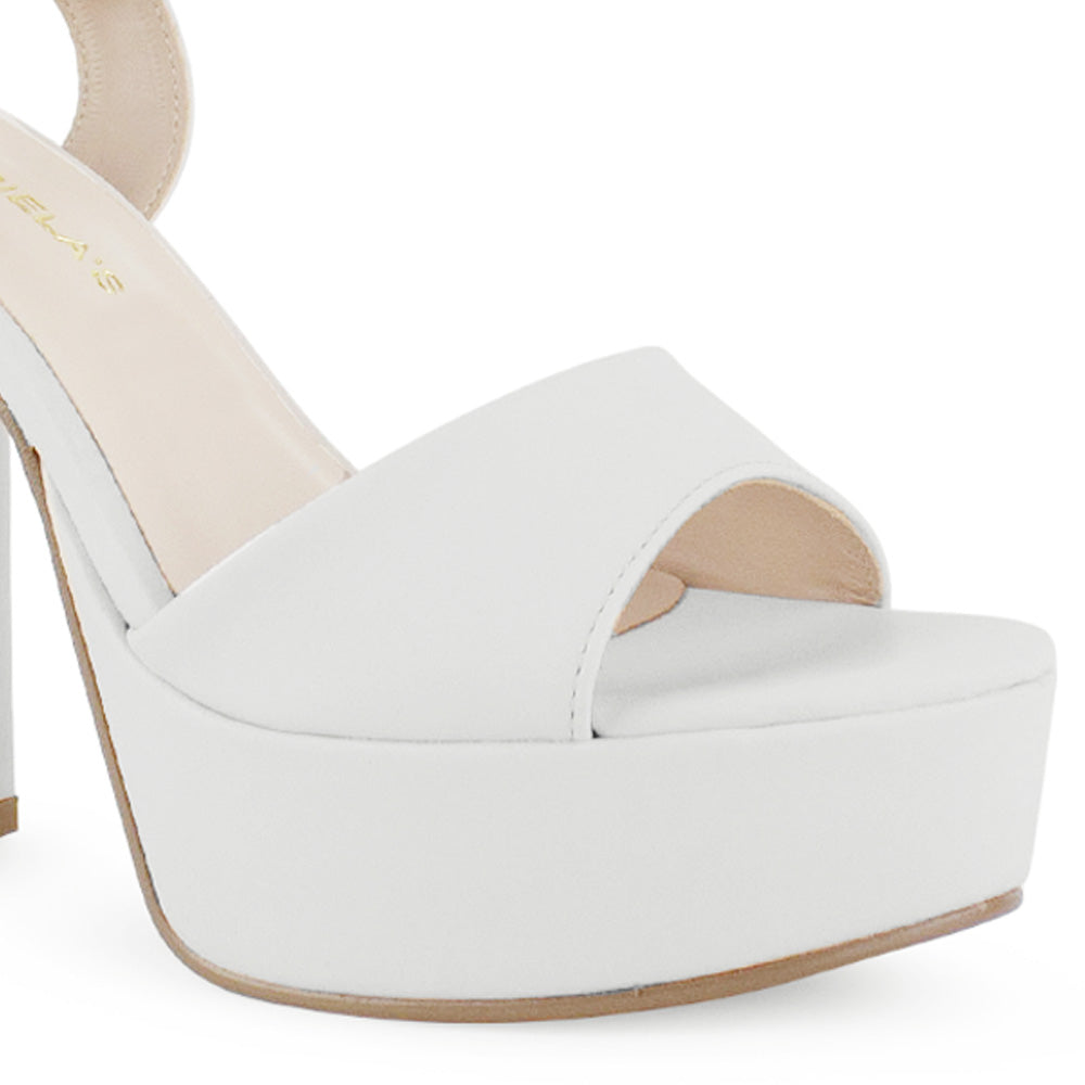 Zapatilla Beige Mujer Tacon Alto Moda Pulsera Elegante Fiesta Moda 3201418