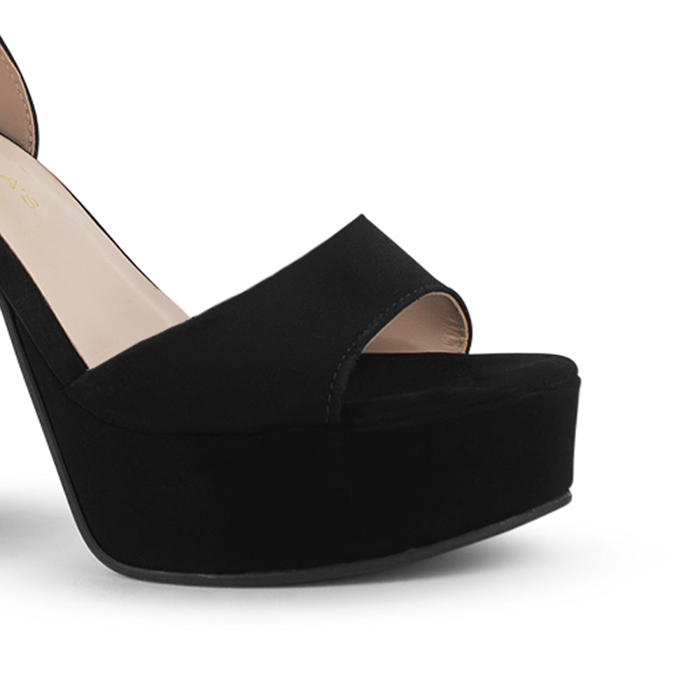Zapatilla Negro Mujer Tacon Alto Moda Pulsera Elegante Fiesta Moda 3201420