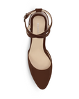Zapatilla Cafe Stiletto Tacon Bajo Puntal Pulseras Cruzadas Moda 2640111