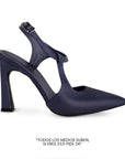 Zapatilla Marino Puntal Moda Mujer Tacon Delgado Escultural Hebilla 2000126